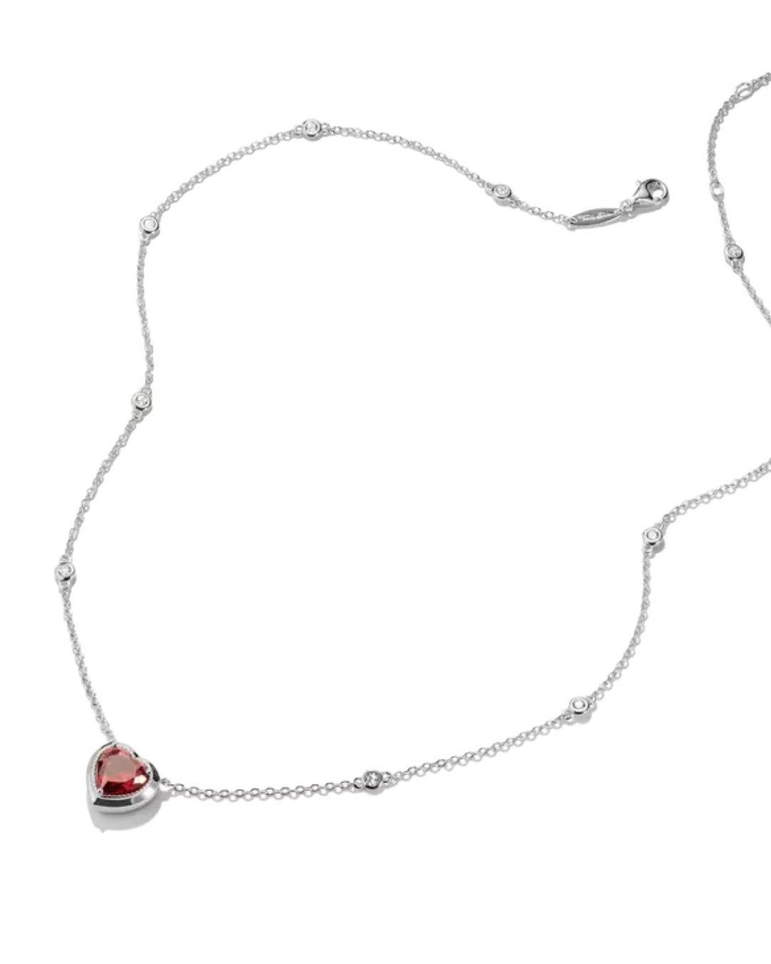 Thomas Sabo Elyndra Silver Necklace With Red Heart - Image 2