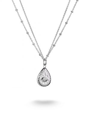 Thomas Sabo Silver Elyndra Eye Double Necklace