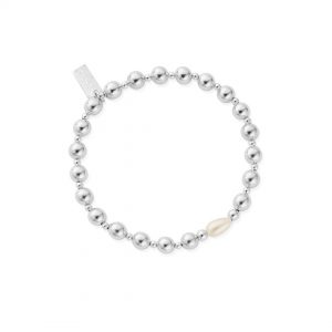 ChloBo Silver Feature Pearl Bracelet