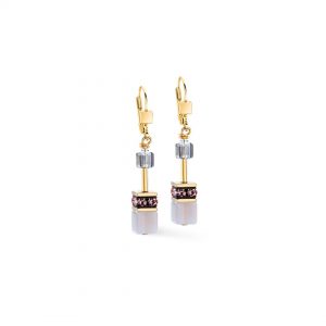 Coeur de Lion GeoCUBE® Iconic Precious Golden Blush Earrings