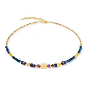 Coeur de Lion Wave Precious Flow Gold Energy Necklace