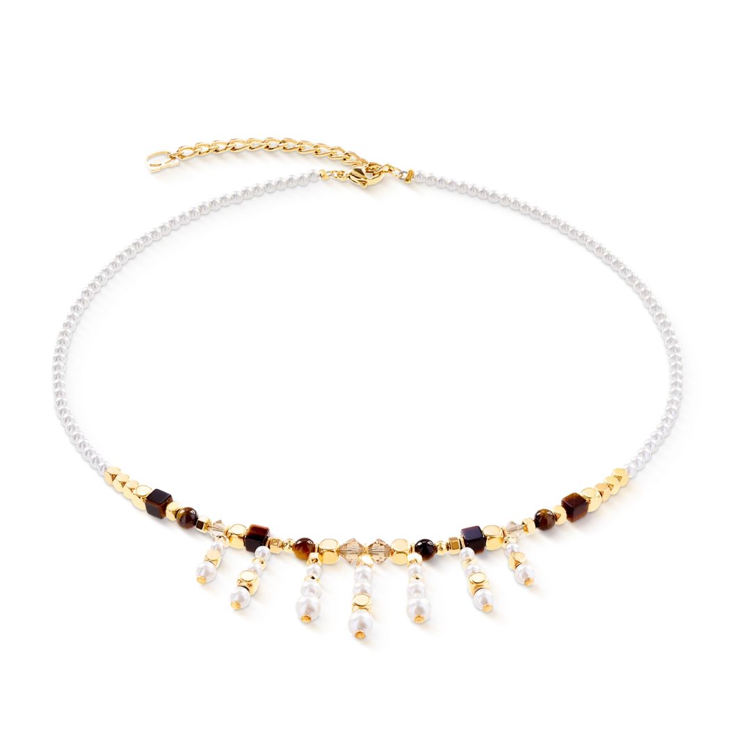 Coeur de Lion Princess Sunray Gold Brown Necklace