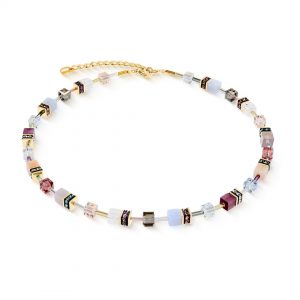 Coeur de Lion GeoCUBE® Iconic Precious Golden Blush Necklace