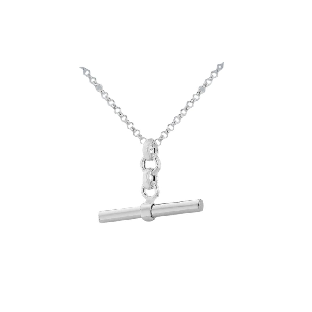 Sterling Silver Belcher T-Bar Adjustable Pendant