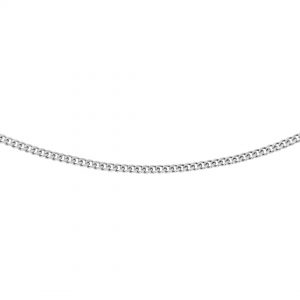 Sterling Silver 25 Adjustable Panza Curb Chain