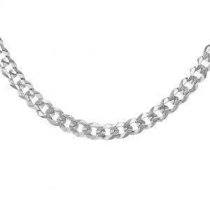 Sterling Silver Flat Curb Chain