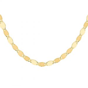 Gold Plated Flat Mirror Link Chain