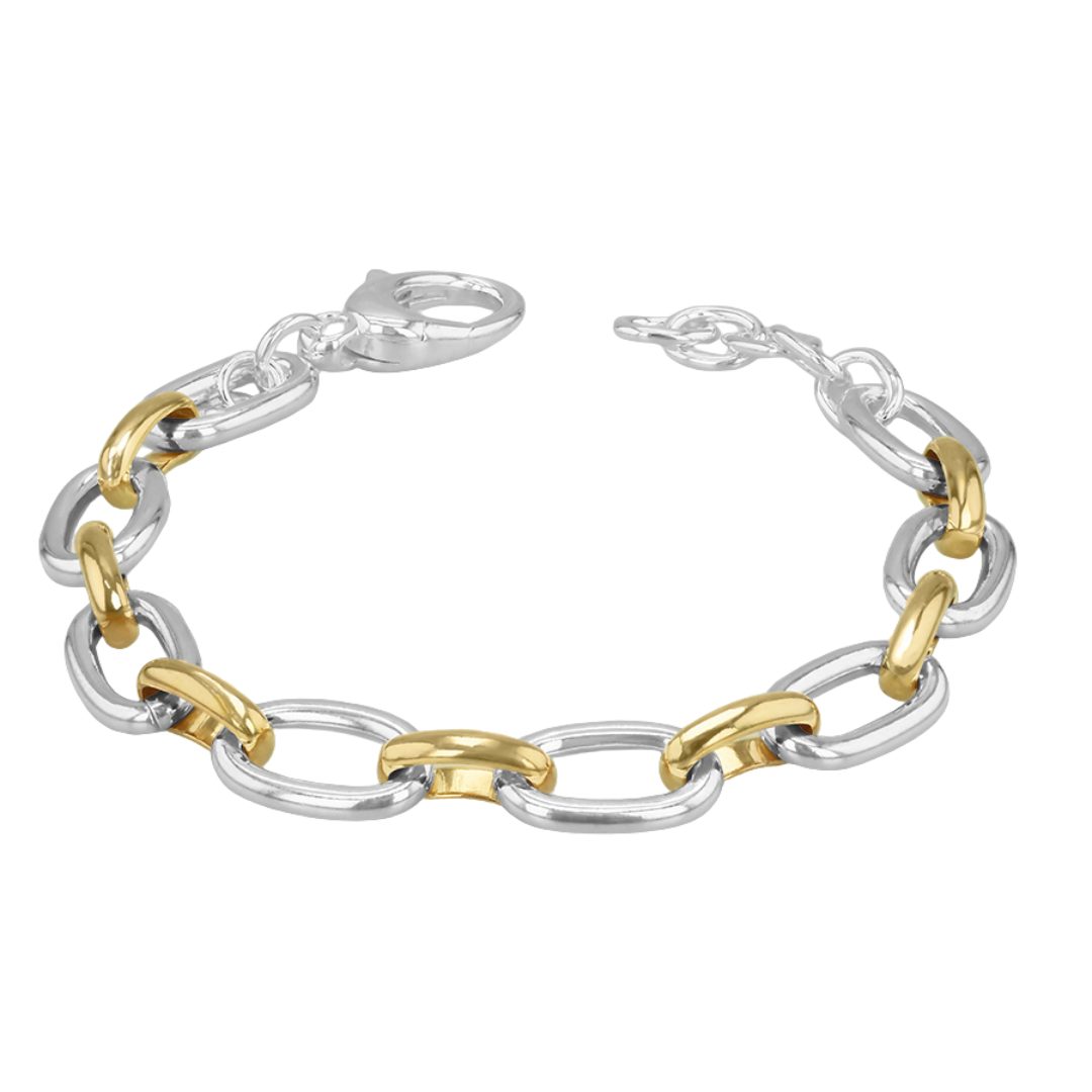 Two Tone Belcher Bracelet