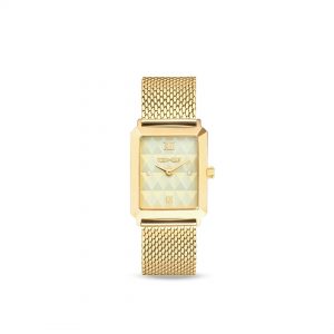 Coeur de Lion Iconic Spikes Gold Milanaise Stainless Steel Gold Watch