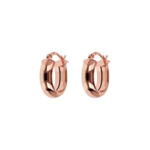 Bronzallure Small Oval Hoop Earrings