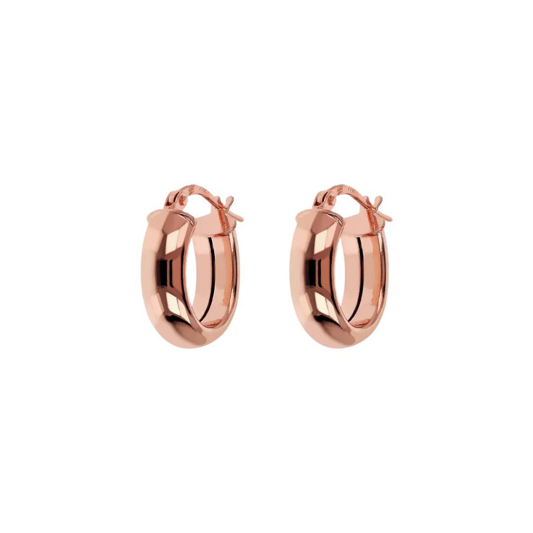 Bronzallure Small Oval Hoop Earrings