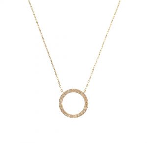 Bronzallure Golden CZ Necklace