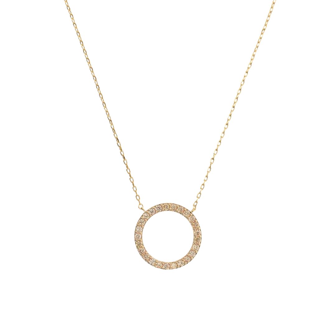 Bronzallure Golden CZ Necklace