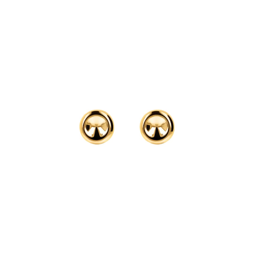 Bronzallure Golden Polished Ball Studs