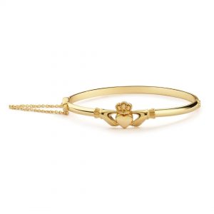 Newbridge Gold Plated Claddagh Bangle