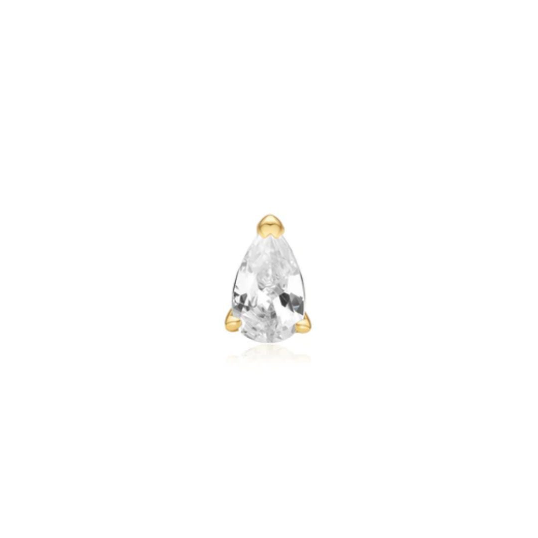 Ania Haie Gold Pear Barbell Single Earring