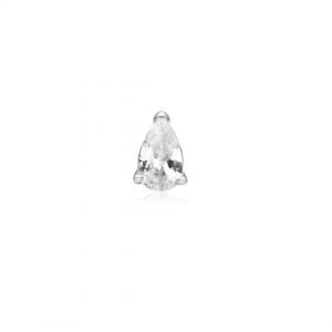 Ania Haie Silver Pear Barbell Single Earring