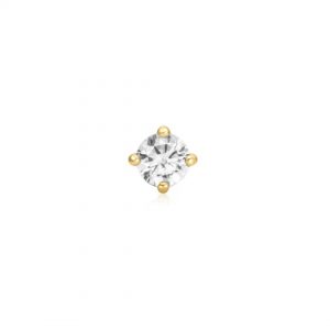 Ania Haie Gold Sparkle Round Barbell Single Earring