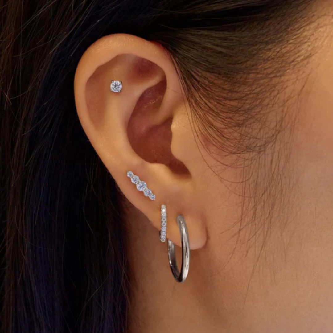 Ania Haie Silver Barbell Single Earring - Image 3