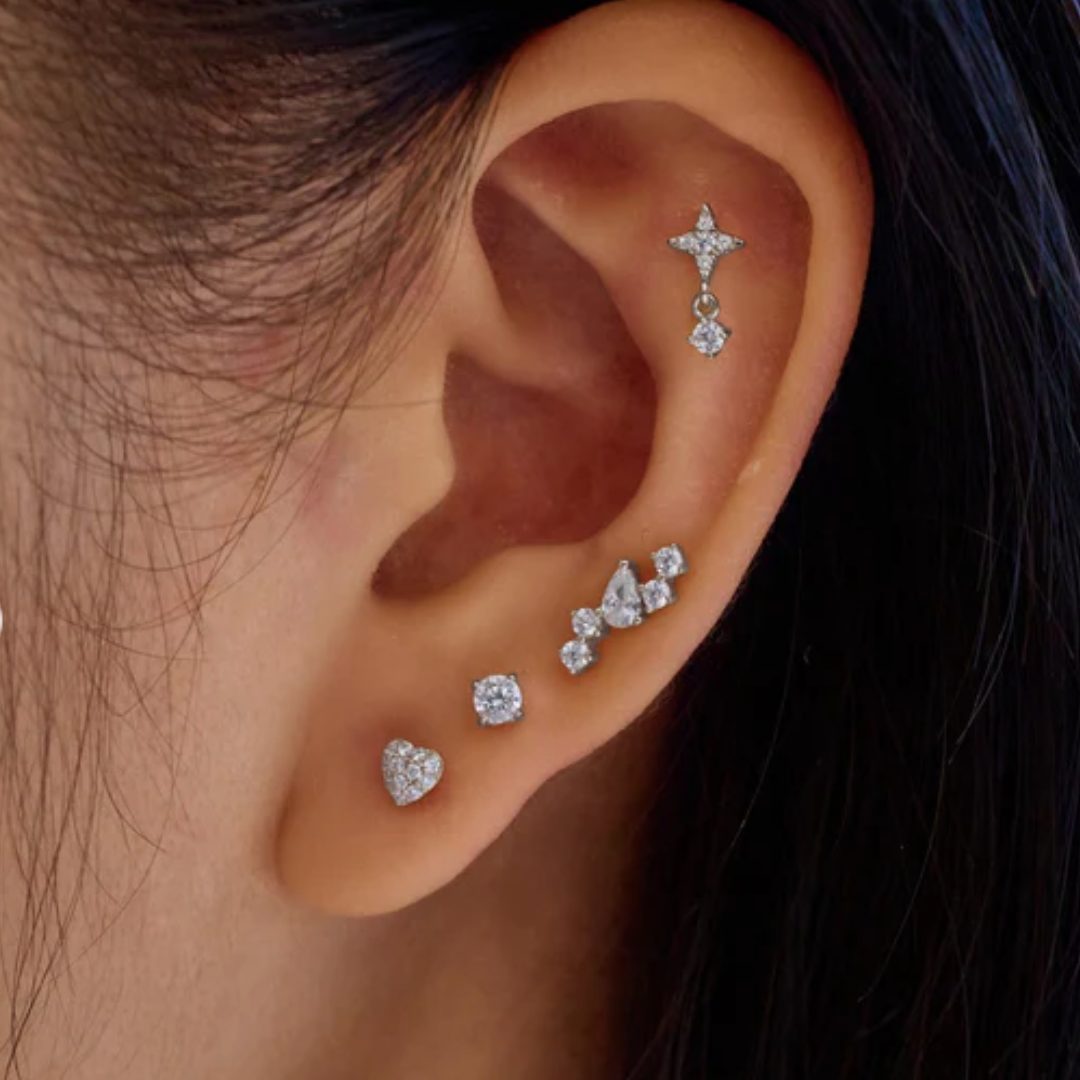 Ania Haie Silver Constellation Barbell Single Earring - Image 3