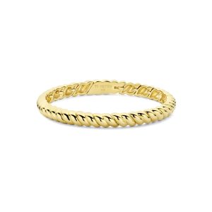 Ti Sento Gold Plated Hump Ridge Bangle