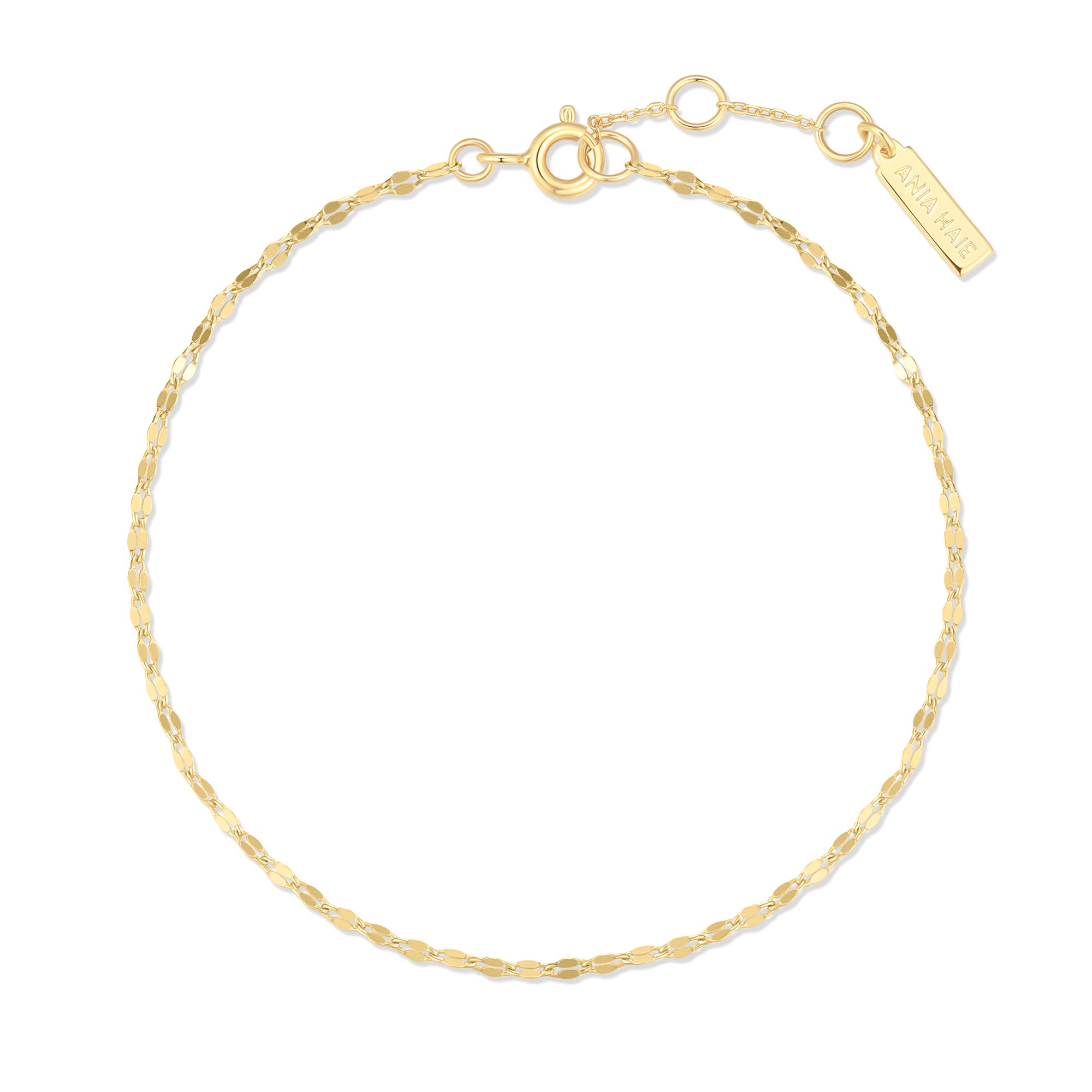Ania Haie Gold Textured Chain Bracelet - Image 2