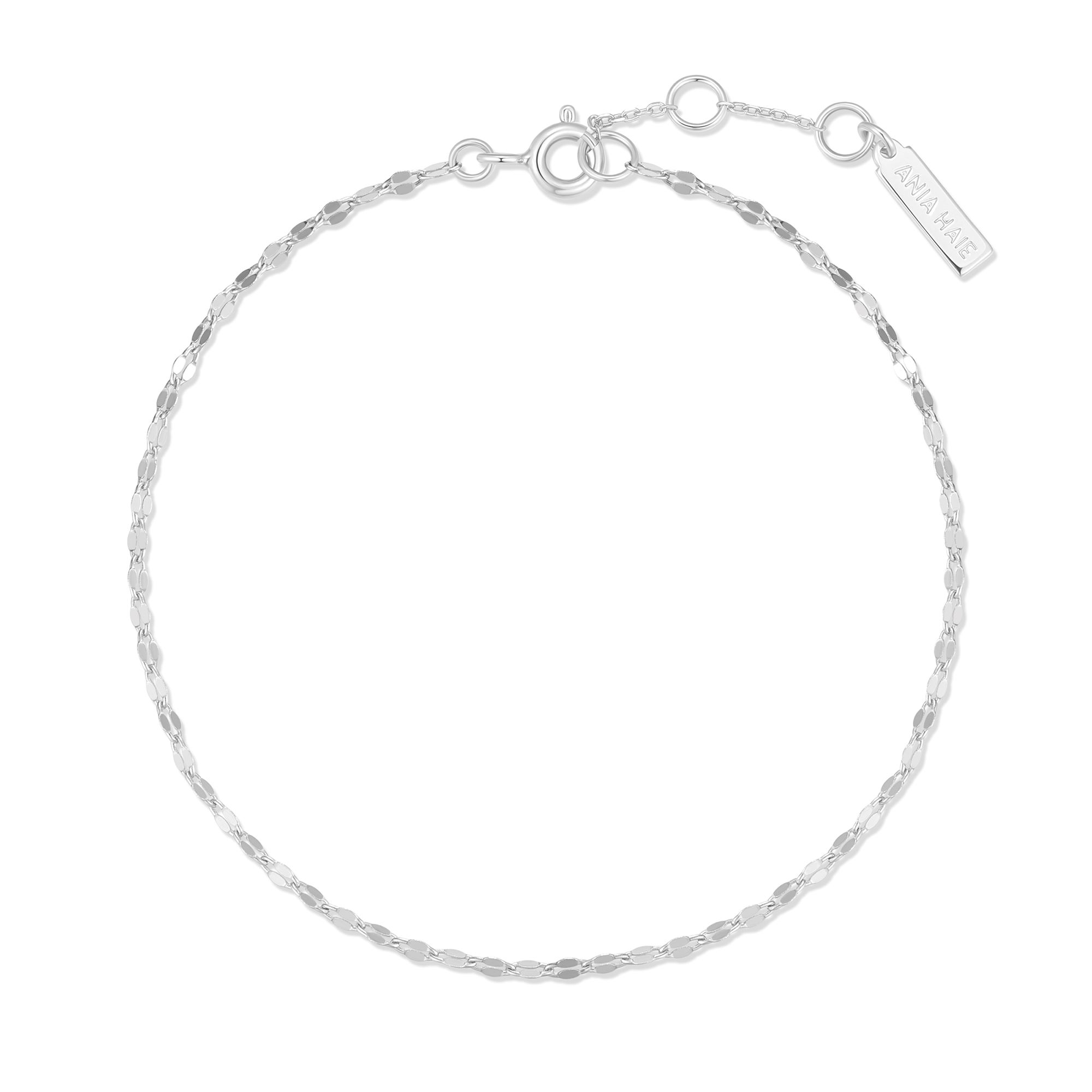 Ania Haie Silver Textured Chain Bracelet - Image 2
