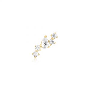Ania Haie Gold Constellation Barbell Single Earring