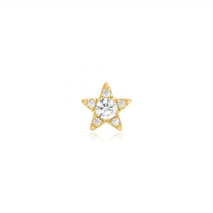 Ania Haie Gold Star Barbell Single Earring