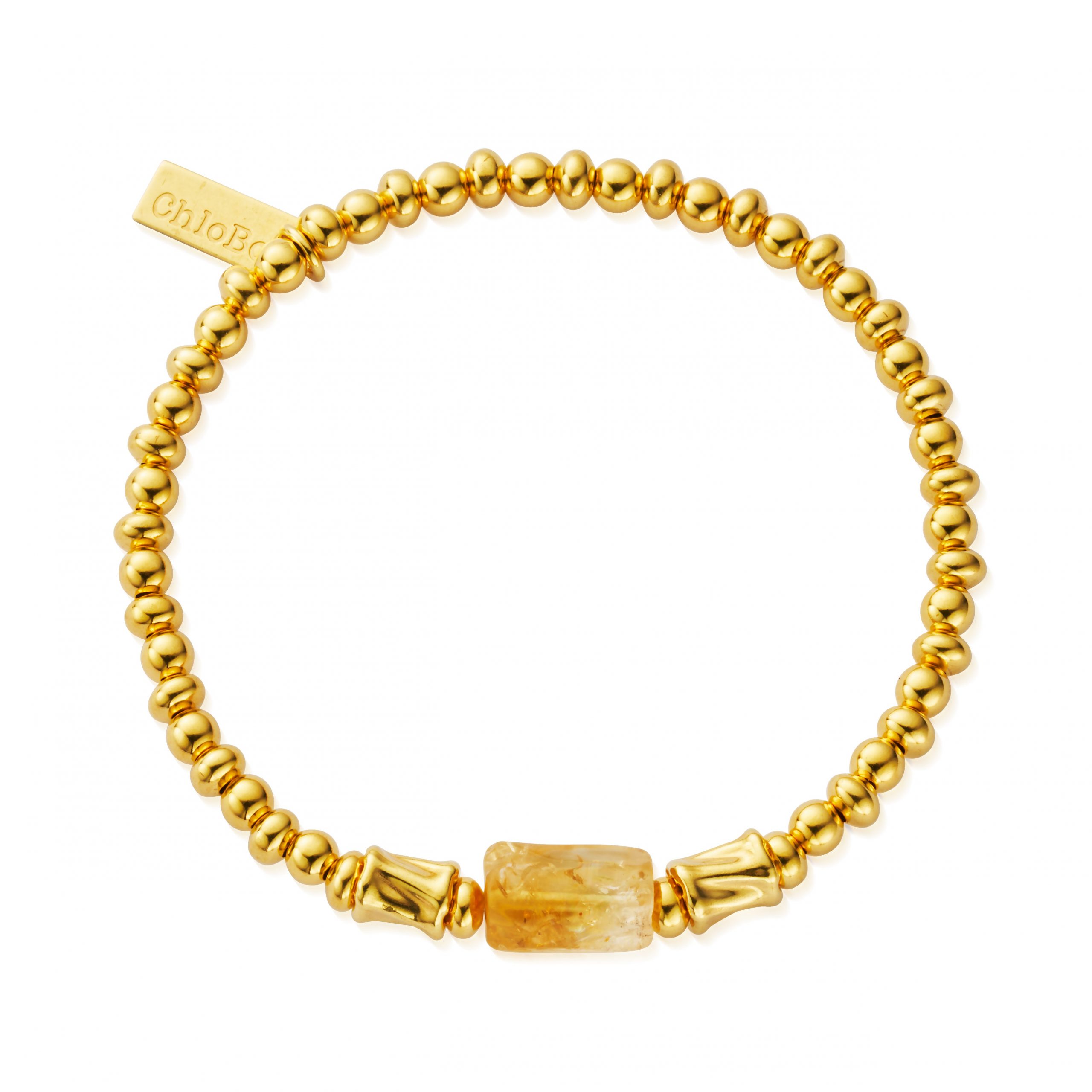ChloBo Gold Plated Joy Spirit Stone Bracelet