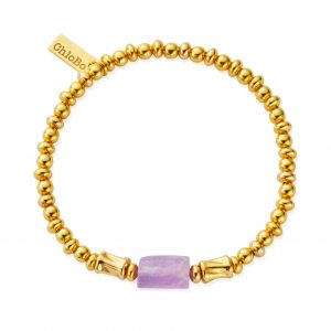 ChloBo Gold Plated Calming Spirit Stone Bracelet