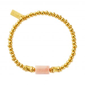 ChloBo Gold Plated Love Spirit Stone Bracelet