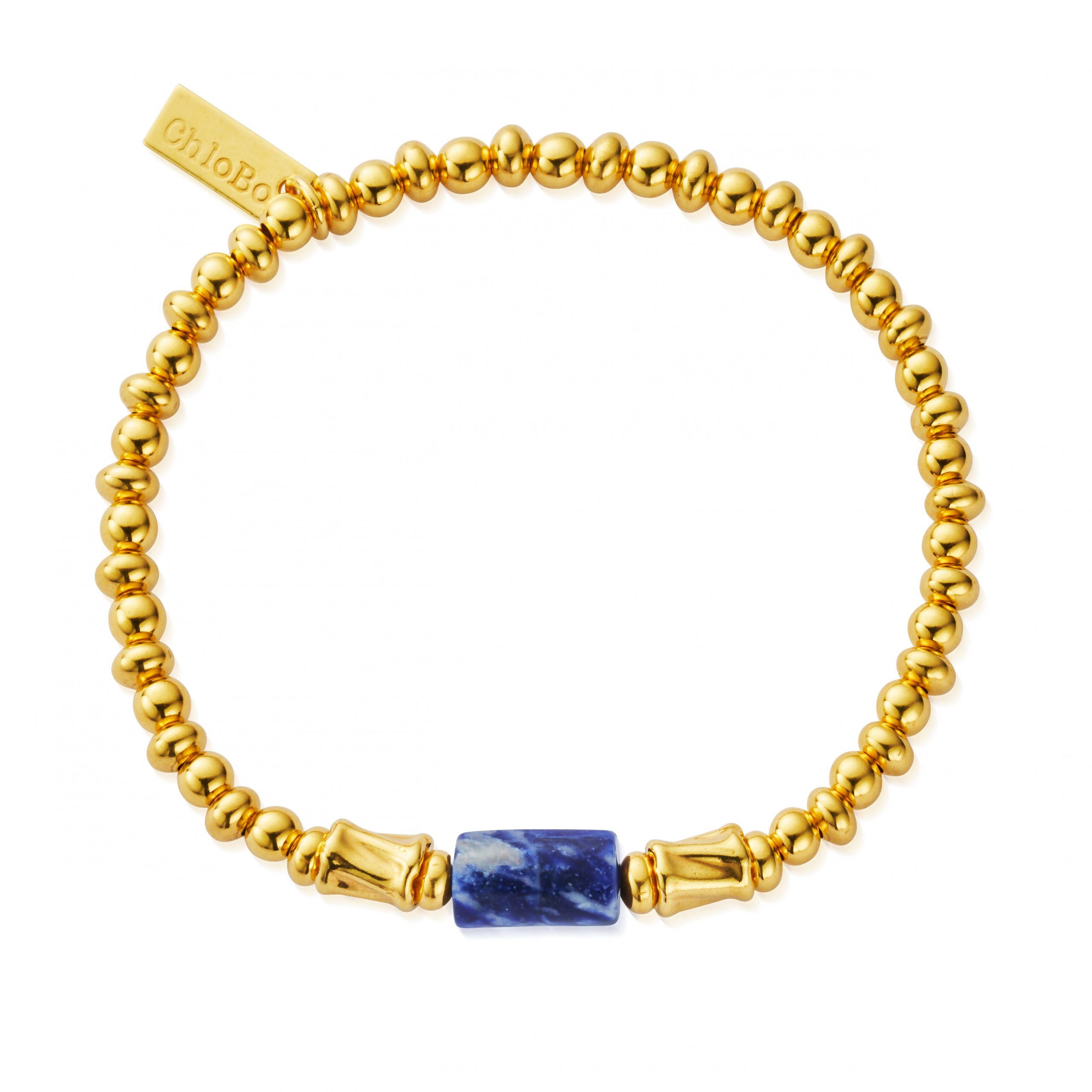 ChloBo Gold Plated Guidance Spirit Stone Bracelet