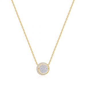 Ania Haie Gold Reversible Pavé Moon Evil-Eye Necklace