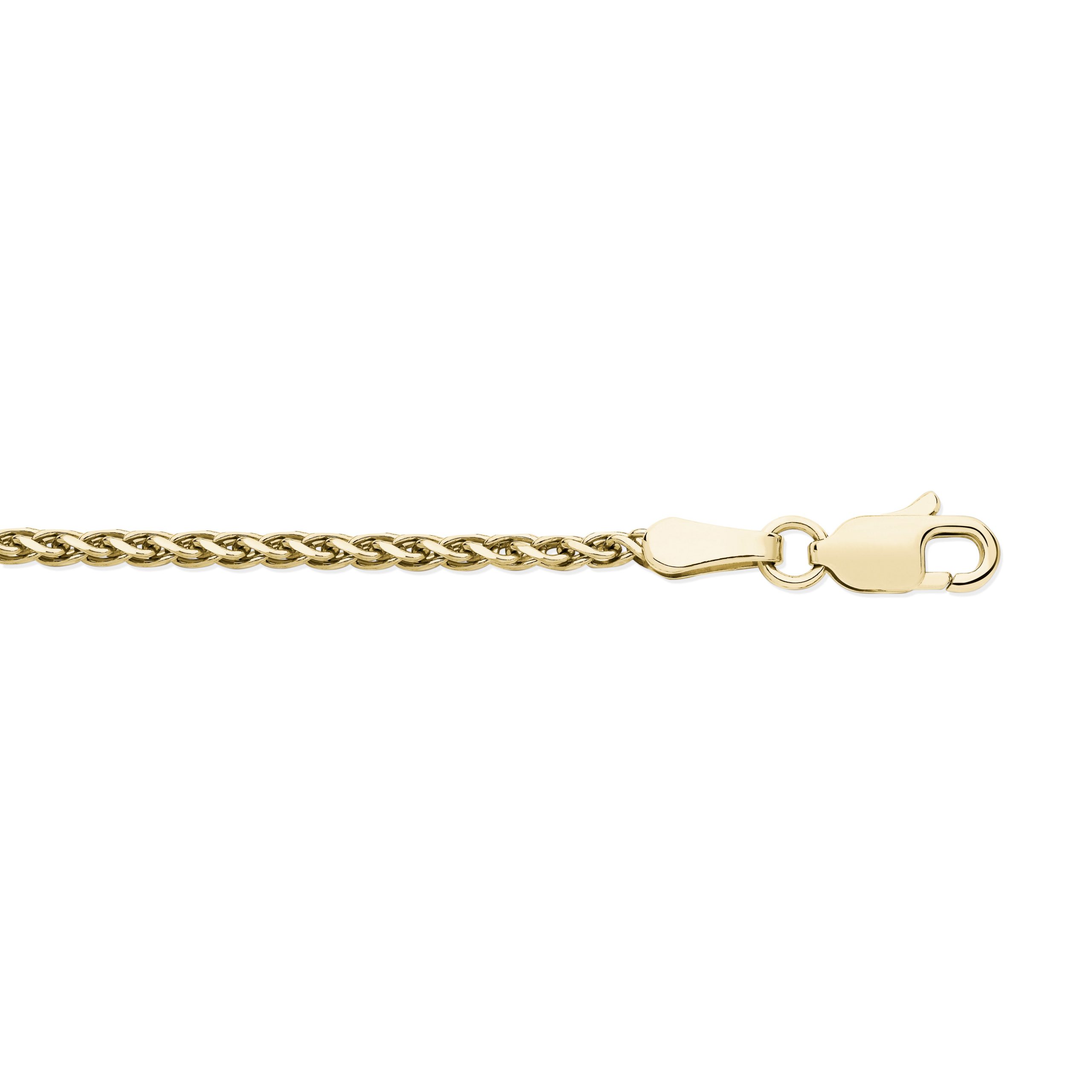 9k Gold Spiga Chain 18"