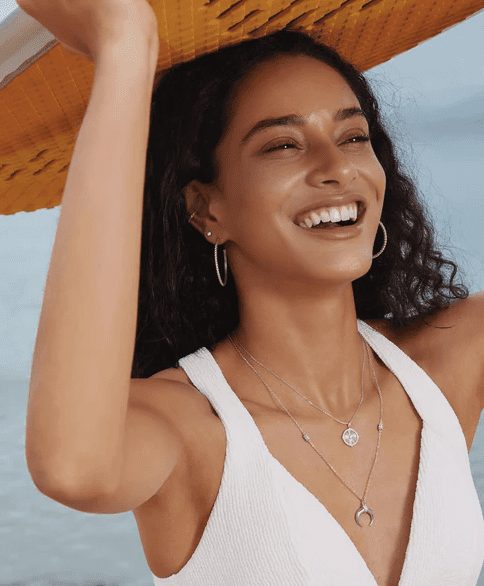 Ania Haie Diamond-Cut Sunny Disc Necklace - Image 4