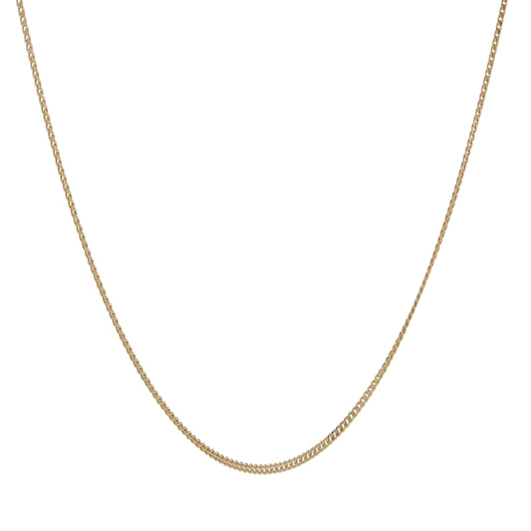 9k Gold Tight Curb Chain 18"