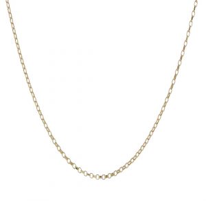 9k Gold Square Diamond Cut Belcher Chain 18"