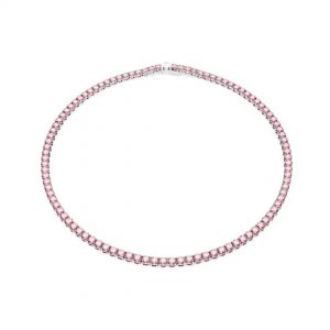 Swarovski Matrix Tennis Pink Necklace