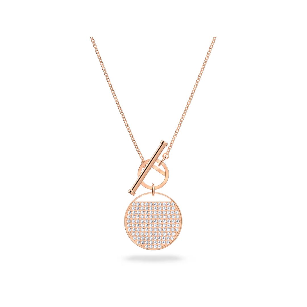 Swarovski Ginger T Bar Rose Necklace