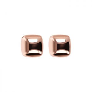 Bronzallure Polished Square Stud Earrings