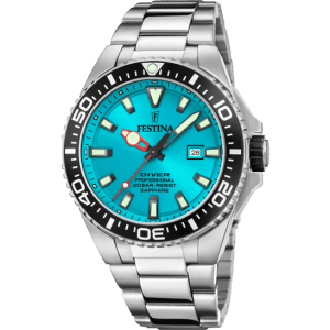 Festina Gents Stainless Steel Blue Diver Watch