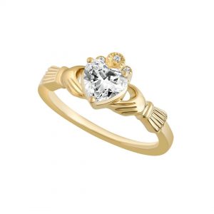 Lab Grown Diamond Claddagh Ring