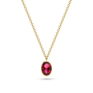 Sif Jakobs Pink Sardinien Ovale Gold Pendant
