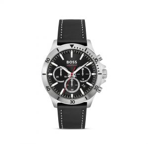 BOSS Toper Chronograph Leather Watch