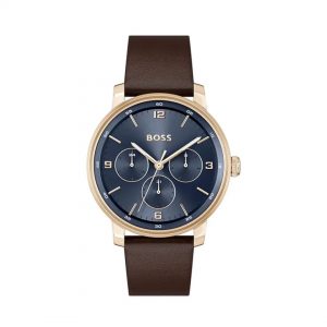 BOSS Contender Rose Leather Watch