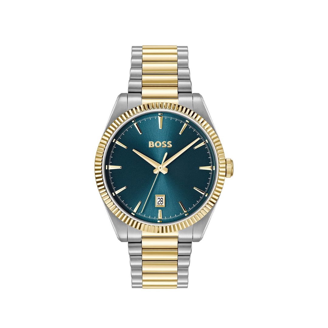 BOSS Cheswick Blue Dial Two Tone Watch