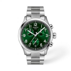 Tissot Chronograph 42mm Green Dial Steel Bracelet