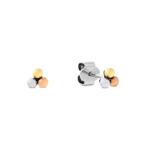 Tommy Hilfiger Three-Tone Stud Earrings