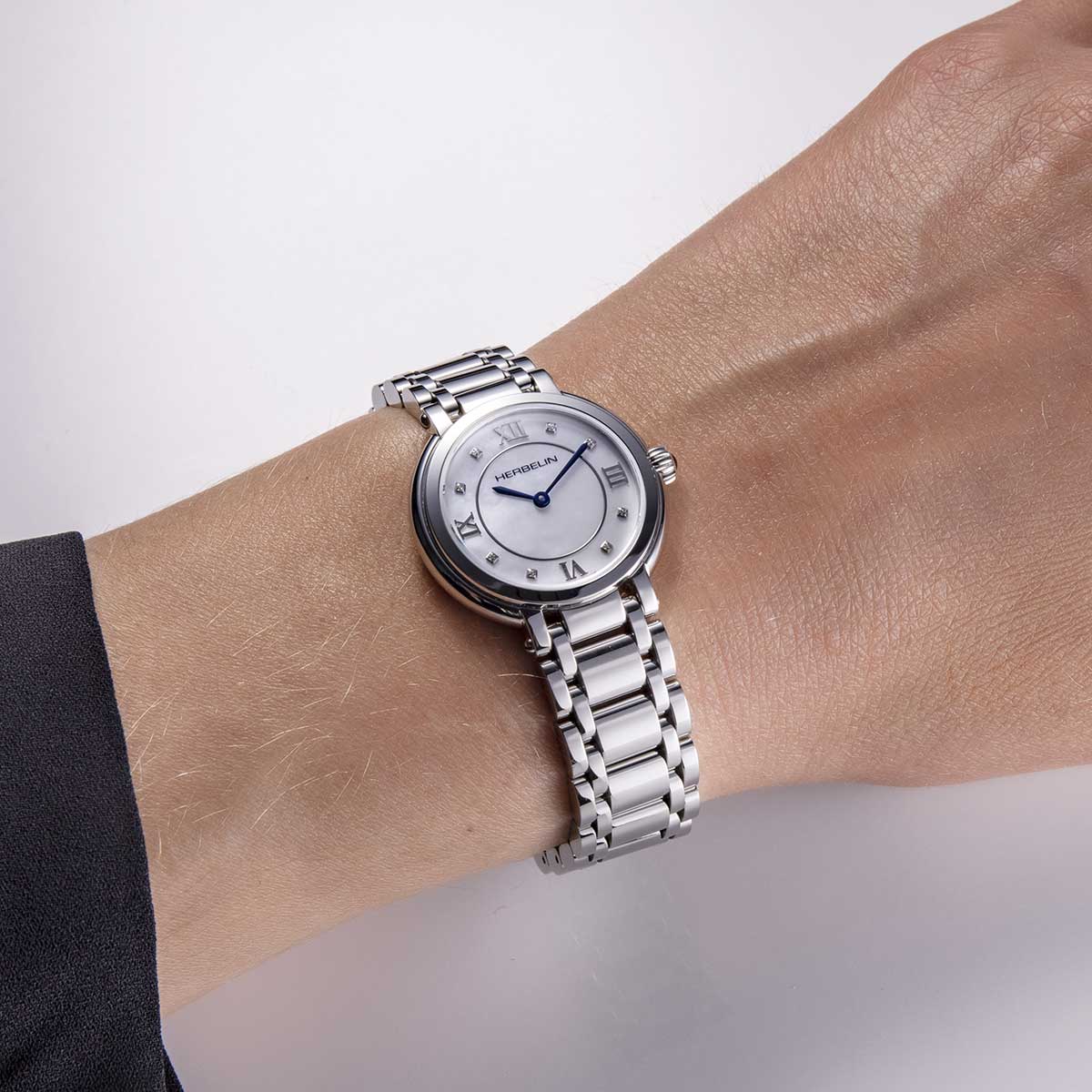Herbelin Ladies Galet Stainless Steel Mother Of Pearl Dial Watch - Image 3